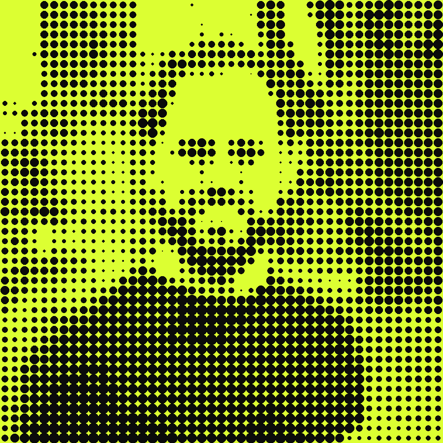 hoks — halftone self-portrait